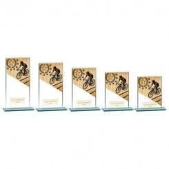 Cycling Glass Award Mustang