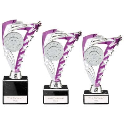 Dance Trophy Frenzy Purple & Silver