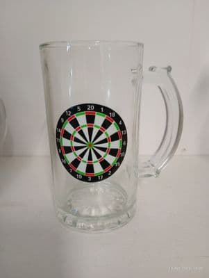 Dartboard Glass Mug