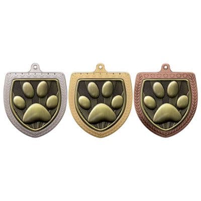 Dog Obedience Cobra Shield Medal - 75mm