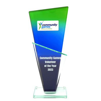 Double layered Glass Bespoke  Trophy