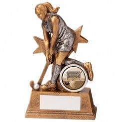 Female Hockey Trophy Warrior Star