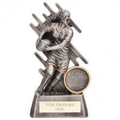 Female Rugby Trophy Focus