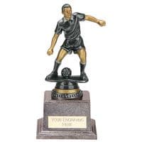 Football/Soccer Trophy Cyclone Male Antique Silver And Gold Series