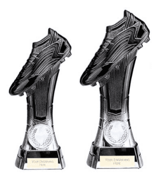 Football/Soccer Trophy Rapid Strike Carbon Black and ice platinum