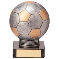 Football/Soccer Trophy Valiant Legend Antique Silver And Gold Series