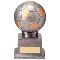 Football/Soccer Trophy Valiant Legend Antique Silver And Gold Series