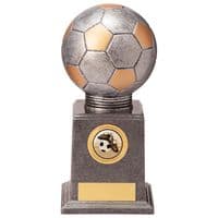 Football/Soccer Trophy Valiant Legend Antique Silver And Gold Series