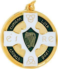 GAA Logo Enamel Medal 38mm - Gold