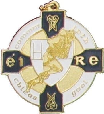 Gaelic Football Medal Gold & Navy - 34mm