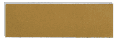 Gold Engraving Plate 50mm x 16mm with Straight Edge Shiny Finish Adhesive Backing