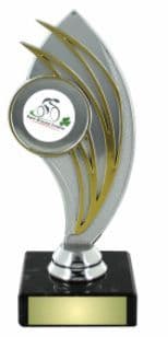 Gold & Silver Trophy on a Black Marble Base