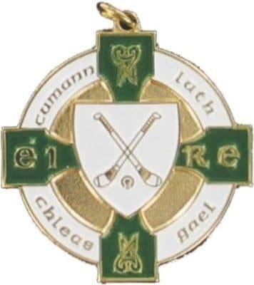 Green & Gold 34mm Hurling Medal
