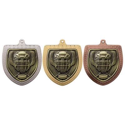 Ice Hockey Cobra Shield Medal - 75mm