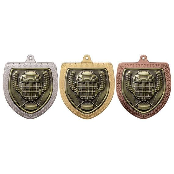 Ice Hockey Cobra Shield Medal - 75mm