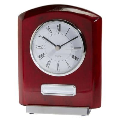 Idaho Glass & Rosewood Presentation Clock