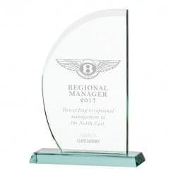 Impulse Wave  Jade Glass Award - 12mm Thickness