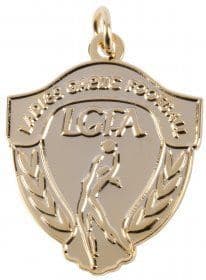 Ladies Football Medal Gold 35mm