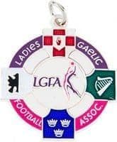 Ladies Gaelic Football Medal 33mm Silver