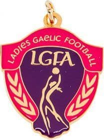 Ladies Gaelic Football Medal 35mm Gold