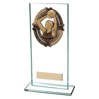 Maverick Legacy Netball Glass Plaque