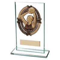 Maverick Legacy Netball Glass Plaque