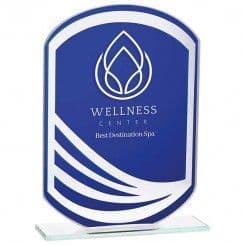 Multisport Argon Blue Mirror Glass Award - 5mm Thick
