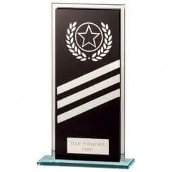 Multisport Black Talisman Glass Award 5mm Thick