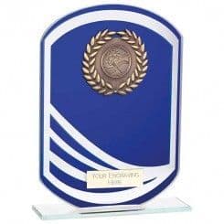 Multisport Blue Argon Mirror Glass Award - 5mm Thick