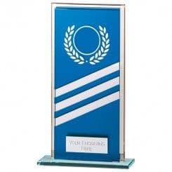 Multisport Blue Talisman Mirror Glass Award 5mm Thick