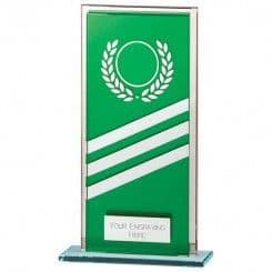 Multisport Green Talisman Mirror Glass Award 5mm Thick