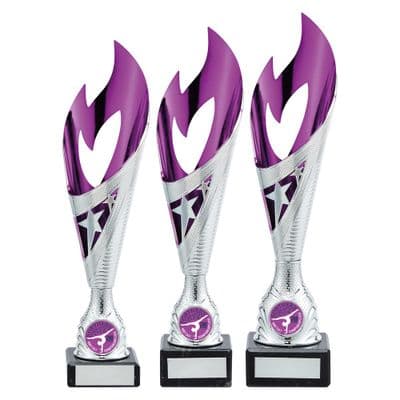 Multisport Inferno Star Silver & and Purple Trophy