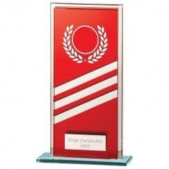 Multisport Red Talisman Mirror Glass Award 5mm Thick