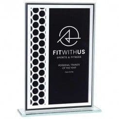 Multisport Titanium Black Mirror Glass Award 5mm Thick