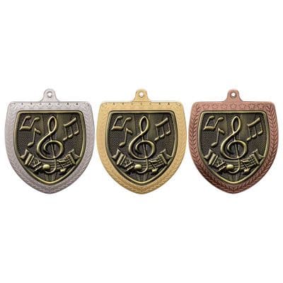 Music Medal - 75mm - Cobra Shield