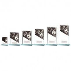 Mustang Black Soccer/Football Glass Award