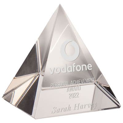 Mystical Pyramid Crystal Award