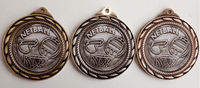 Netball Medal with Rope Design - 70mm