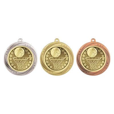 Netball Superstar Medal - 60mm