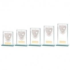 Poker Cards Glass Award Jade Millennium 5mm Thick