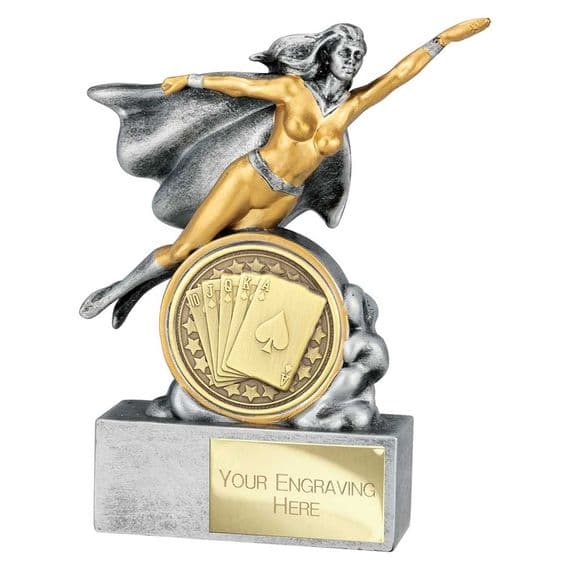 Poker Female Hero Trophy