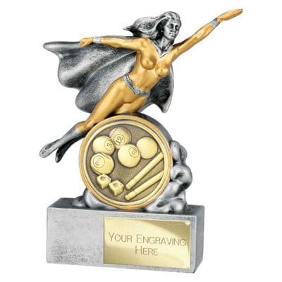 Pool Hero Female Trophy