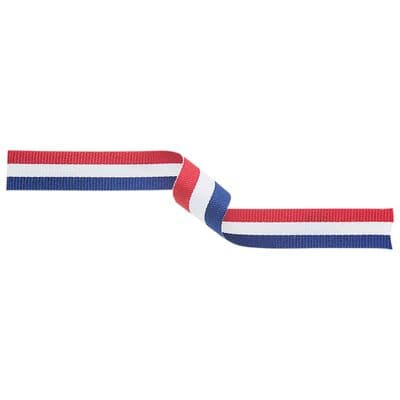Red/White/Blue 22mm Medal Ribbon with pin