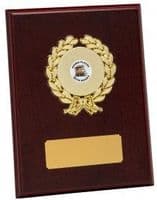 Rosewood Wooden Plaque Award with Wreath