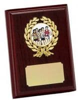 Rosewood Wooden Plaque Award with Wreath
