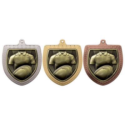 Rugby Cobra Shield Medal - 75mm