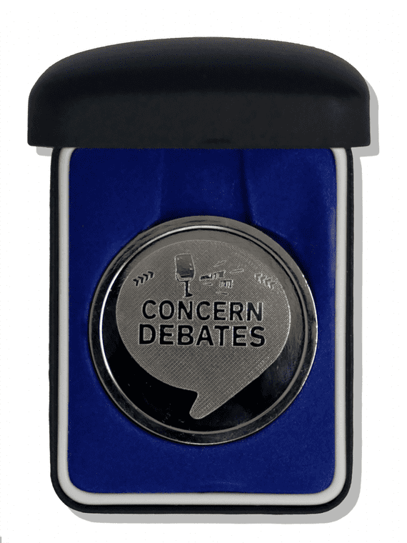 Silver Coin in a Navy Leatherette Box