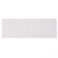 Silver Engraving Plate 60mm x 25mm  with Straight Edge Shiny Finish Adhesive Backing