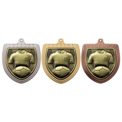Soccer / Football Cobra Shield 75mm Medal