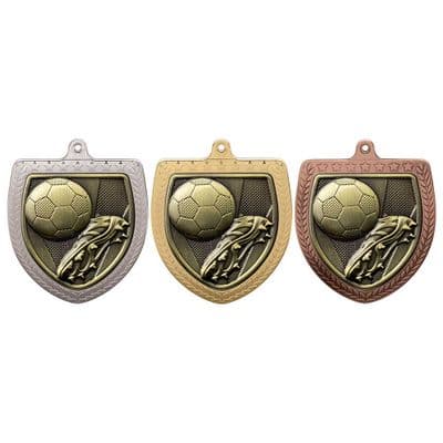 Soccer/Football Cobra Shield Medal - 75mm
